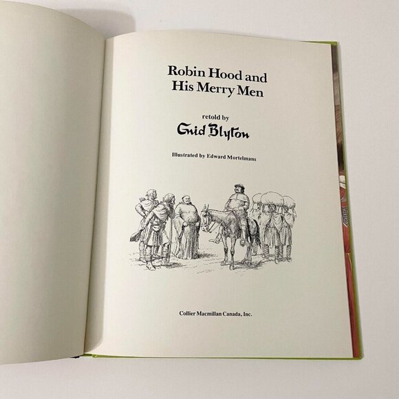 Vtg 1981 Robin Hood and His Merry Men Retold by Enid Blyton Collier - Picture 10 of 16